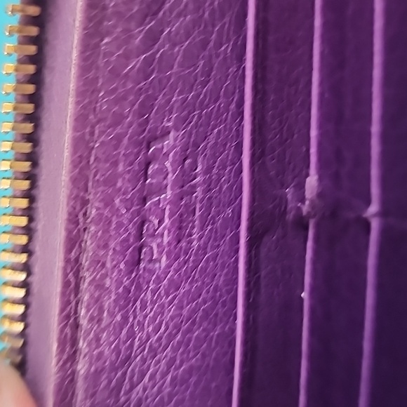Prada Logo Zip Around Purple wallet - Picture 11 of 16
